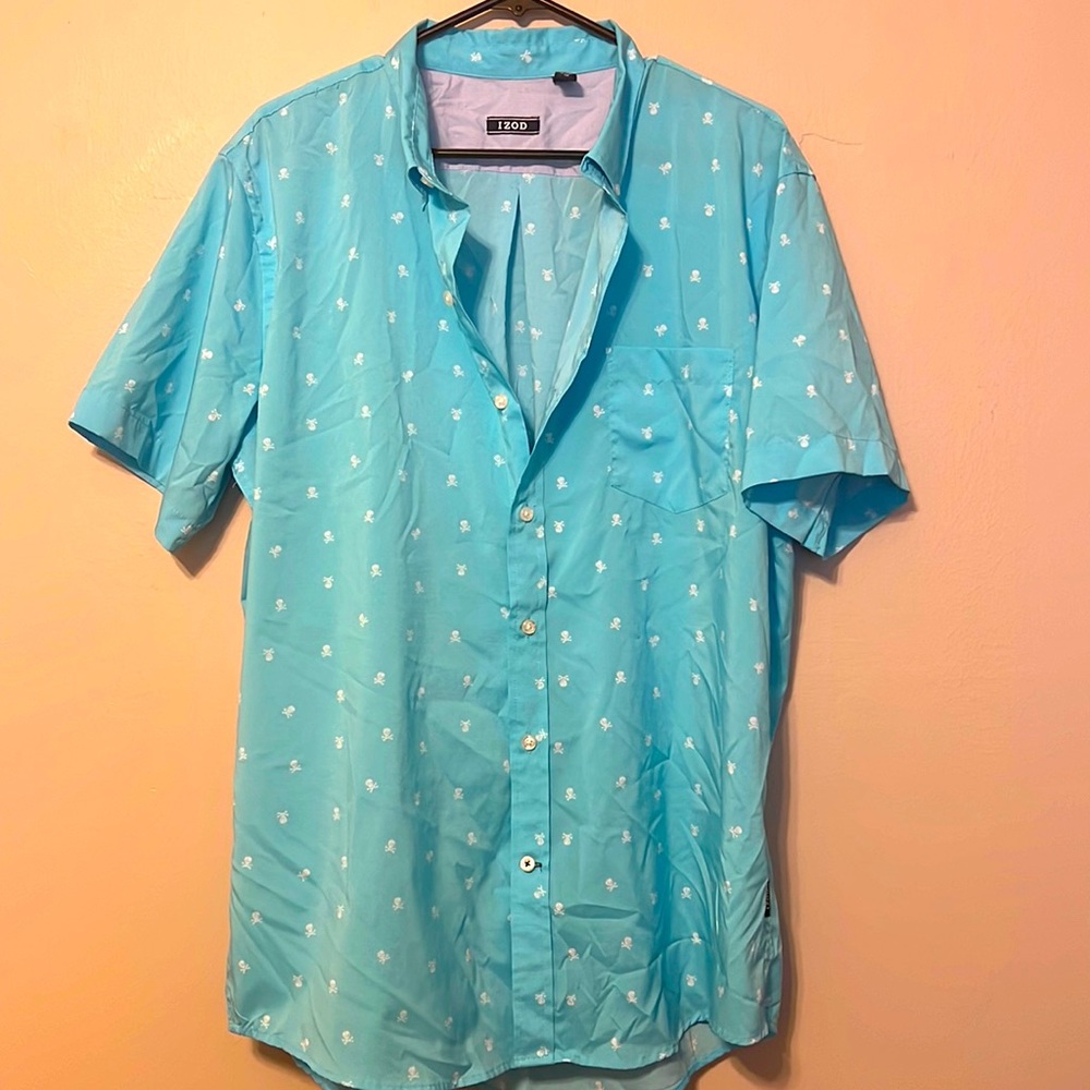 Mens Short Sleeve Button up